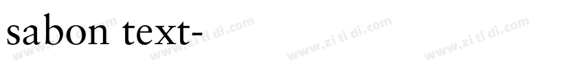 sabon text字体转换
